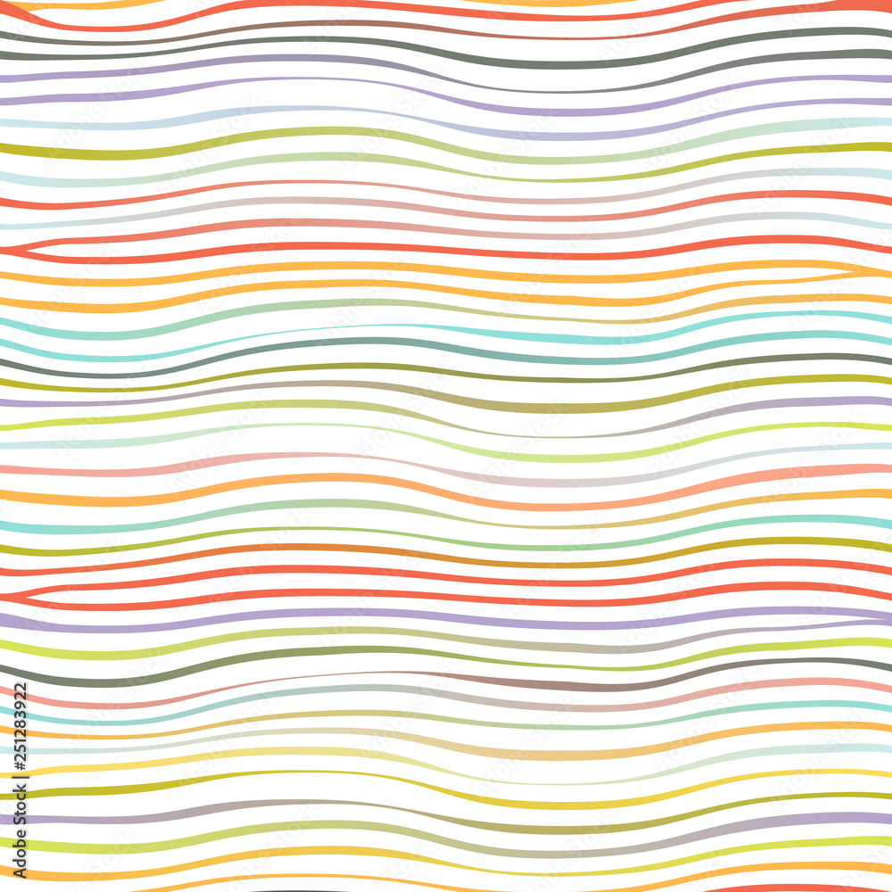 Colorful waves abstract geometric template design seamless background isolated on white vector illustration Colorful waves abstract geometric template design seamless background isolated on white vector illustration