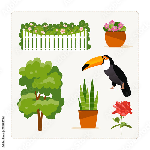 Find an extra object, plants