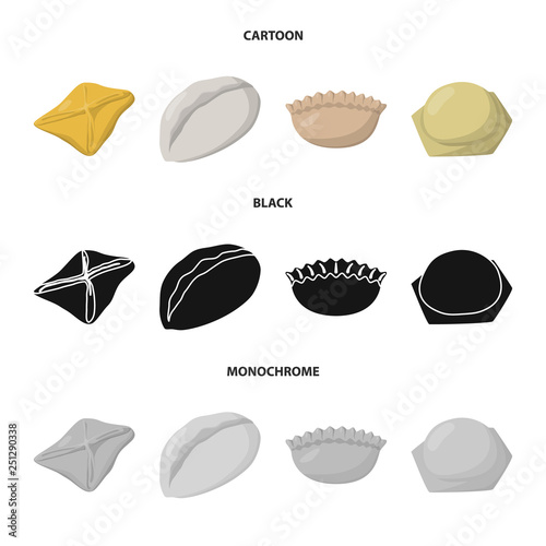 Isolated object of products  and cooking symbol. Set of products  and appetizer stock vector illustration.