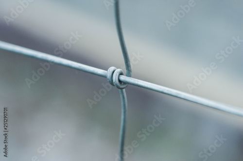 Wire knot with blurred background