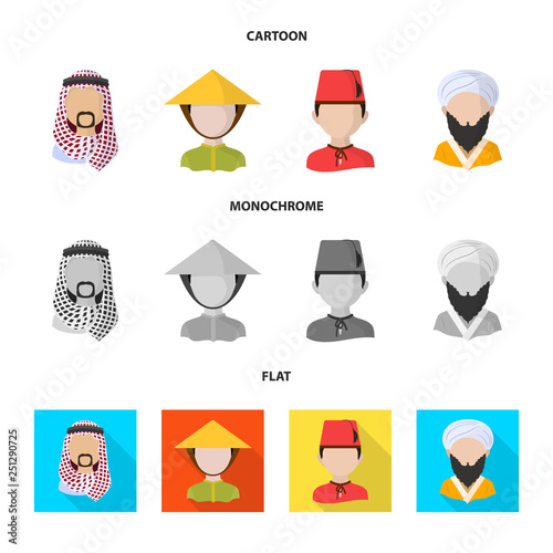 Vector design of imitator and resident icon. Collection of imitator and culture vector icon for stock.