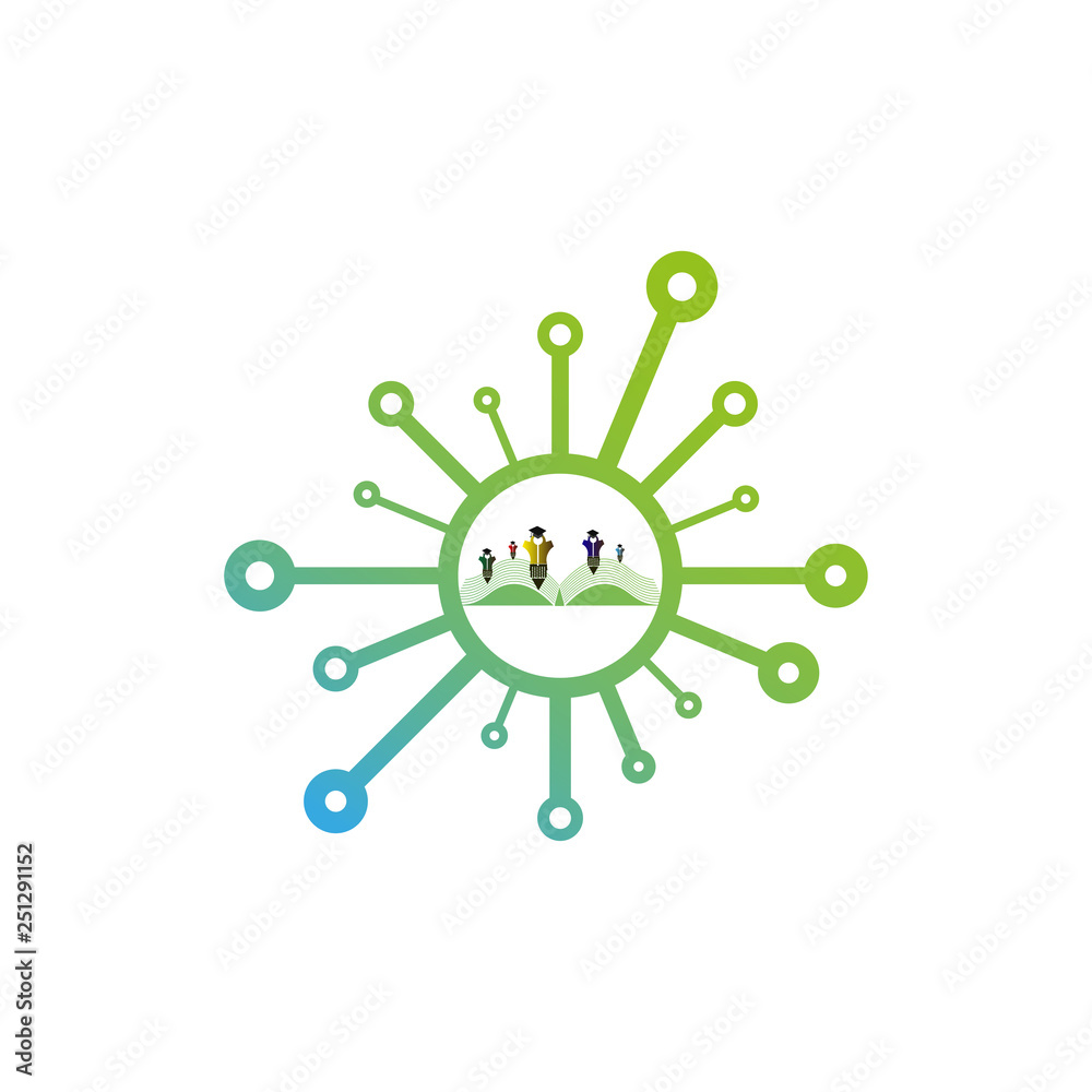 Education icon sharing , creative logo design -vector Education icon sharing , creative logo design -vector