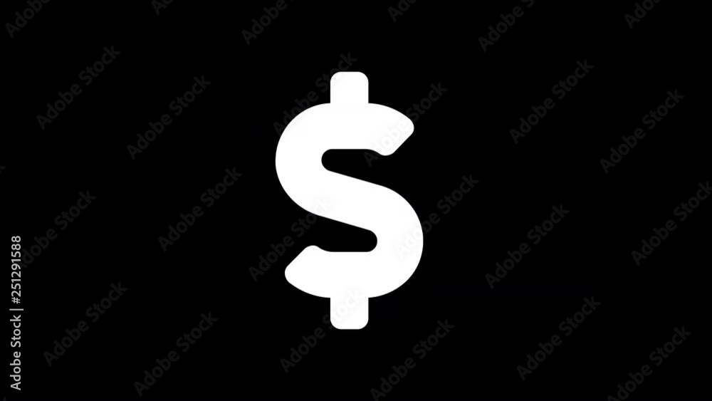 From the Glitch effect arises dollar sign symbol. Then the TV turns off. Alpha channel Premultiplied - Matted with color black From the Glitch effect arises dollar sign symbol. Then the TV turns off. Alpha channel Premultiplied - Matted with color black