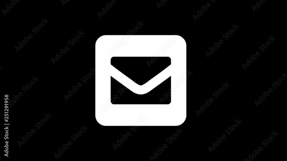 From the Glitch effect arises envelope square symbol. Then the TV turns off. Alpha channel Premultiplied - Matted with color black