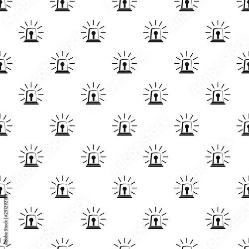 Alarm siren pattern seamless vector repeat geometric for any web design