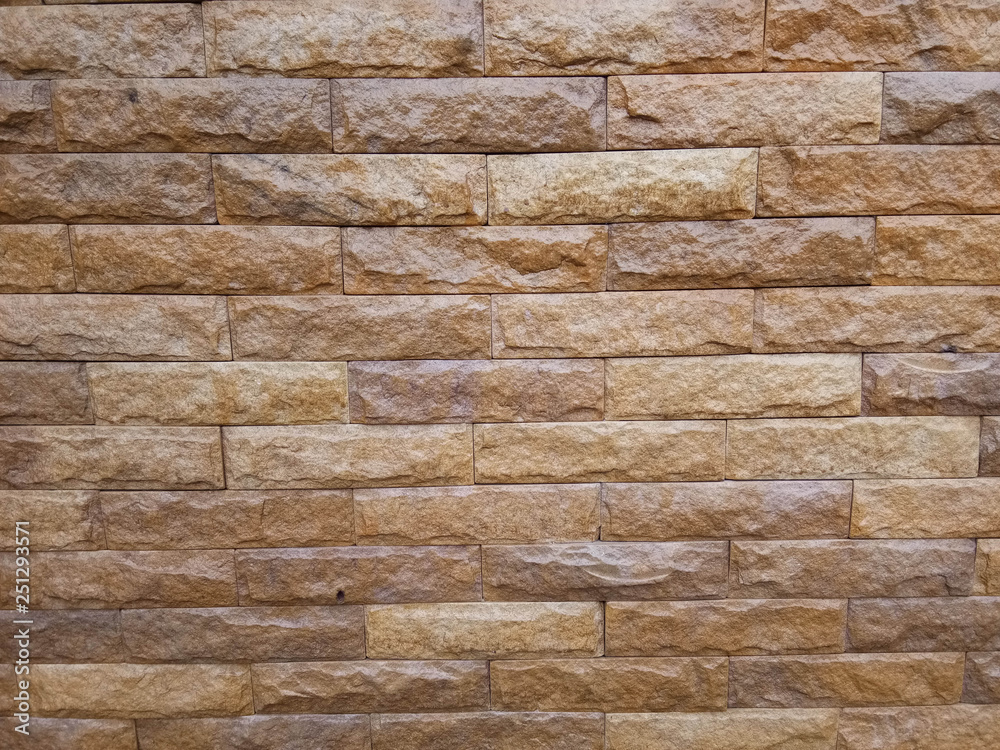 Obraz premium Stone wall texture background natural color