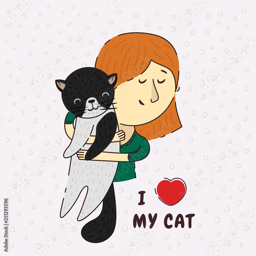 I love my cat.