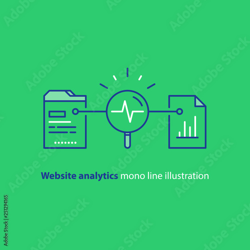 Data analyzing system, website optimization solution, performance chart