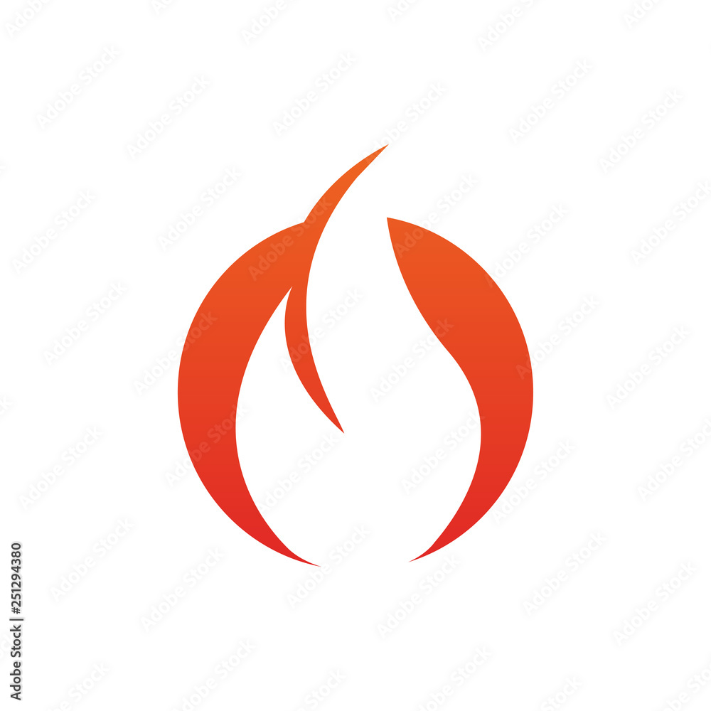 Fire flame icon design template vector isolated Fire flame icon design template vector isolated