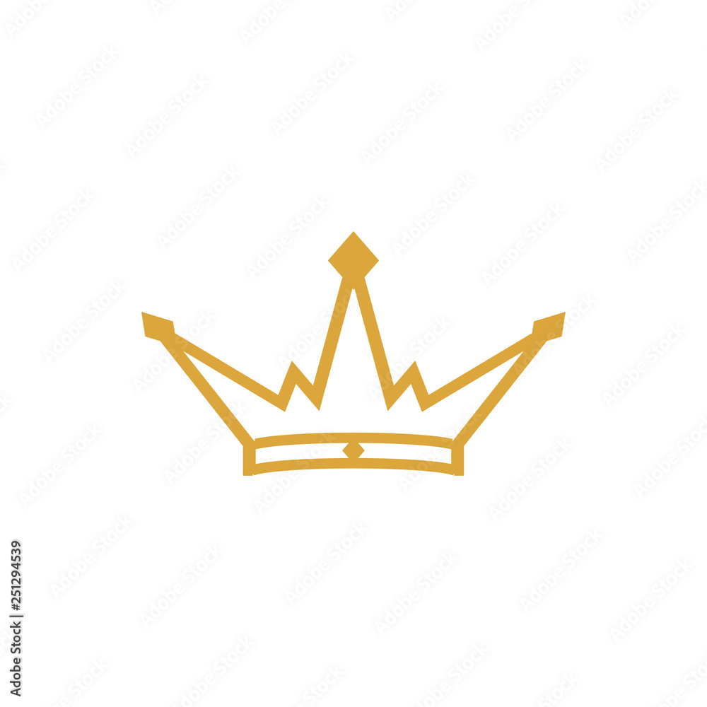 Crown icon design template vector isolated Crown icon design template vector isolated