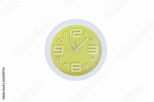 clock on isolated background