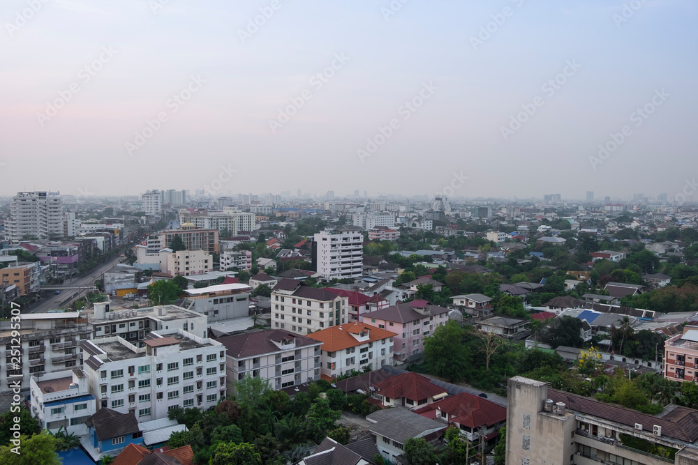 Landscape view of Bangkok, Thailand 
