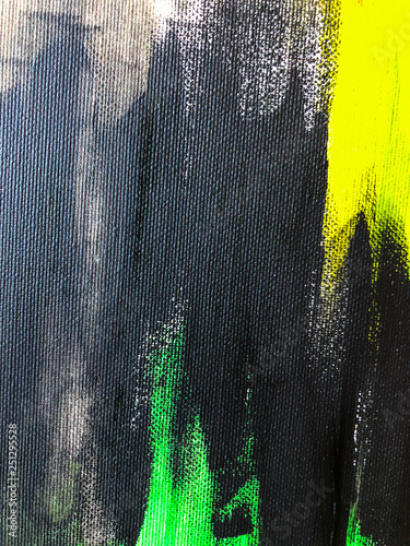 Creative hand drawn acrylic painting