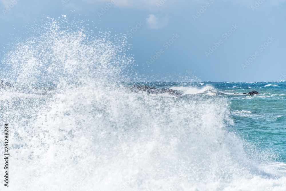 Southern Italian Mediterranean Coast on a Windy Day Southern Italian Mediterranean Coast on a Windy Day