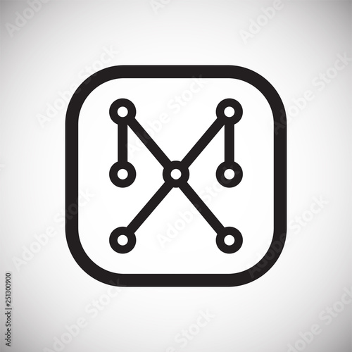 Electronic circuit icon on white background for graphic and web design, Modern simple vector sign. Internet concept. Trendy symbol for website design web button or mobile app