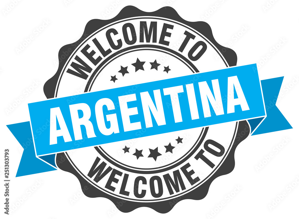 Argentina round ribbon seal
