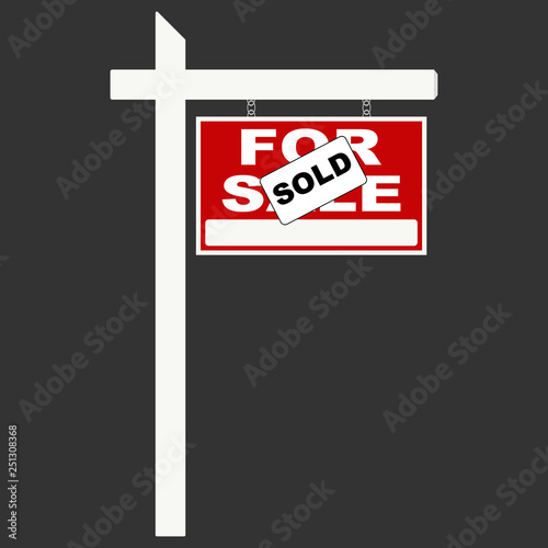 A basic for sale sign in jpg format. This icon is typically used by a real-estate agent to advertise a house listing.