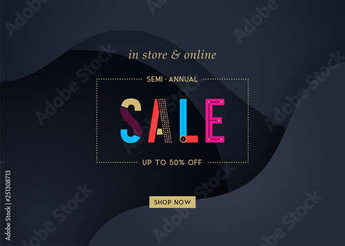 Vector design for sale web banners, posters.