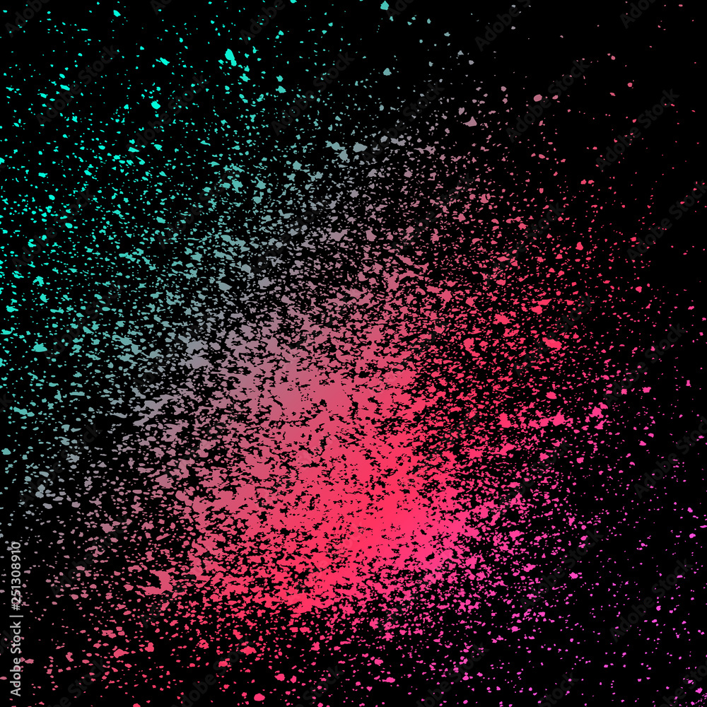 Neon explosion paint splatter artistic template design. Colorful ink texture splash in black background vector. Trendy creative abstract design for Report Catalog Brochure Flyer Poster Banner Neon explosion paint splatter artistic template design. Colorful ink texture splash in black background vector. Trendy creative abstract design for Report Catalog Brochure Flyer Poster Banner