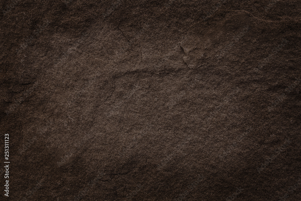 Dark brown slate rock texture with high resolution, background of