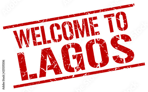 welcome to Lagos stamp