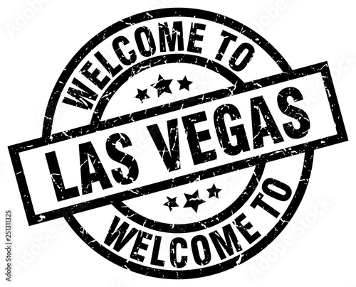 welcome to Las Vegas black stamp