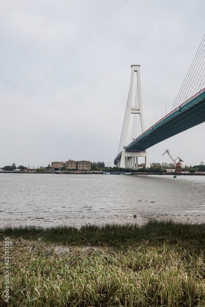 Obraz premium Xupu bridge, Shanghai, China