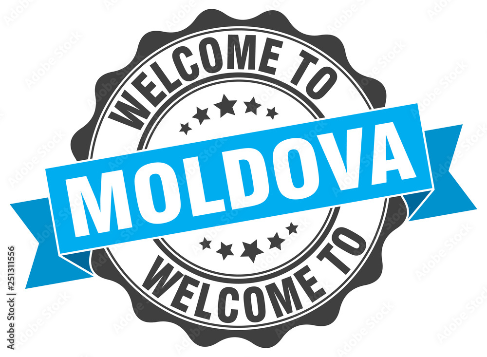 Moldova round ribbon seal