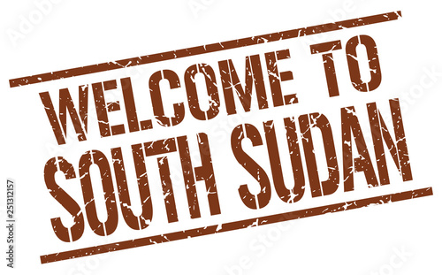 welcome to South Sudan stamp