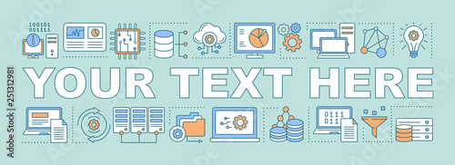 Computer science word concepts banner