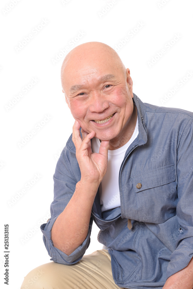 笑顔の日本人シニア 笑顔の日本人シニア