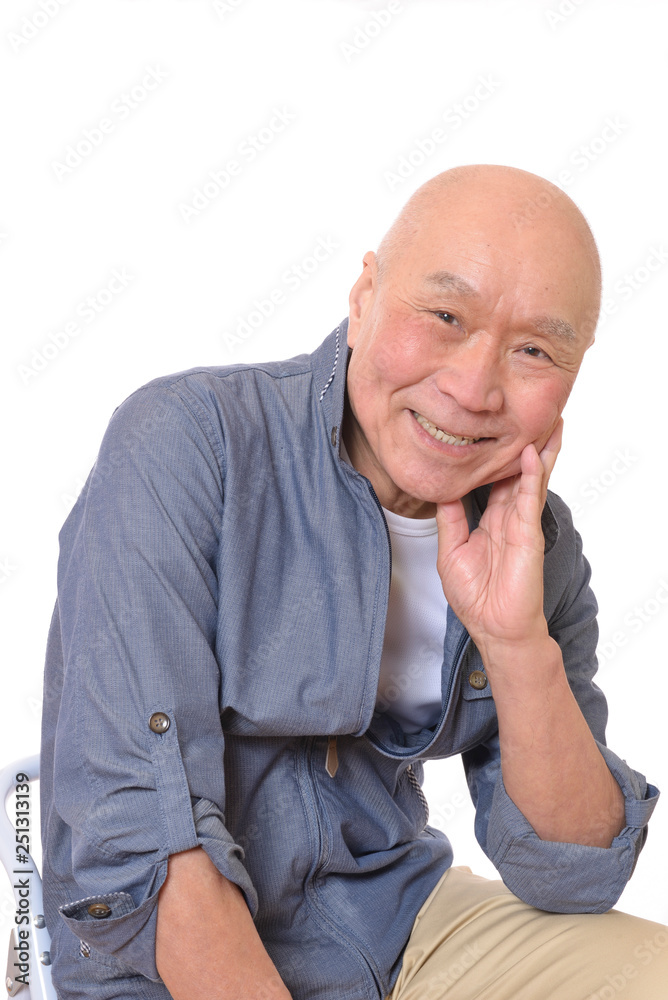 笑顔の日本人シニア 笑顔の日本人シニア