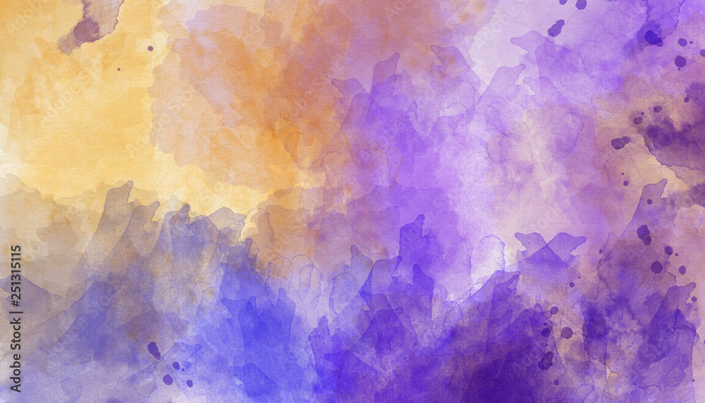 Purple abstract watercolor background