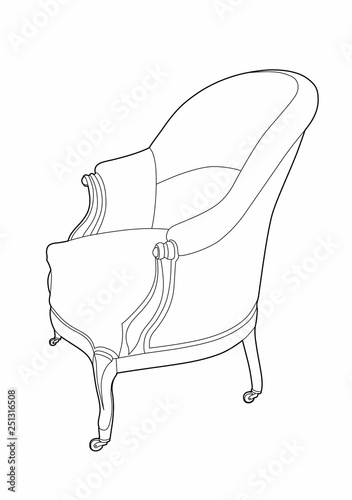 Drawing a big chair
