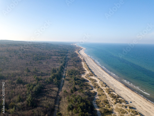 Aerial view of Tisvildeleje Beach, Denmark © OliverFoerstner