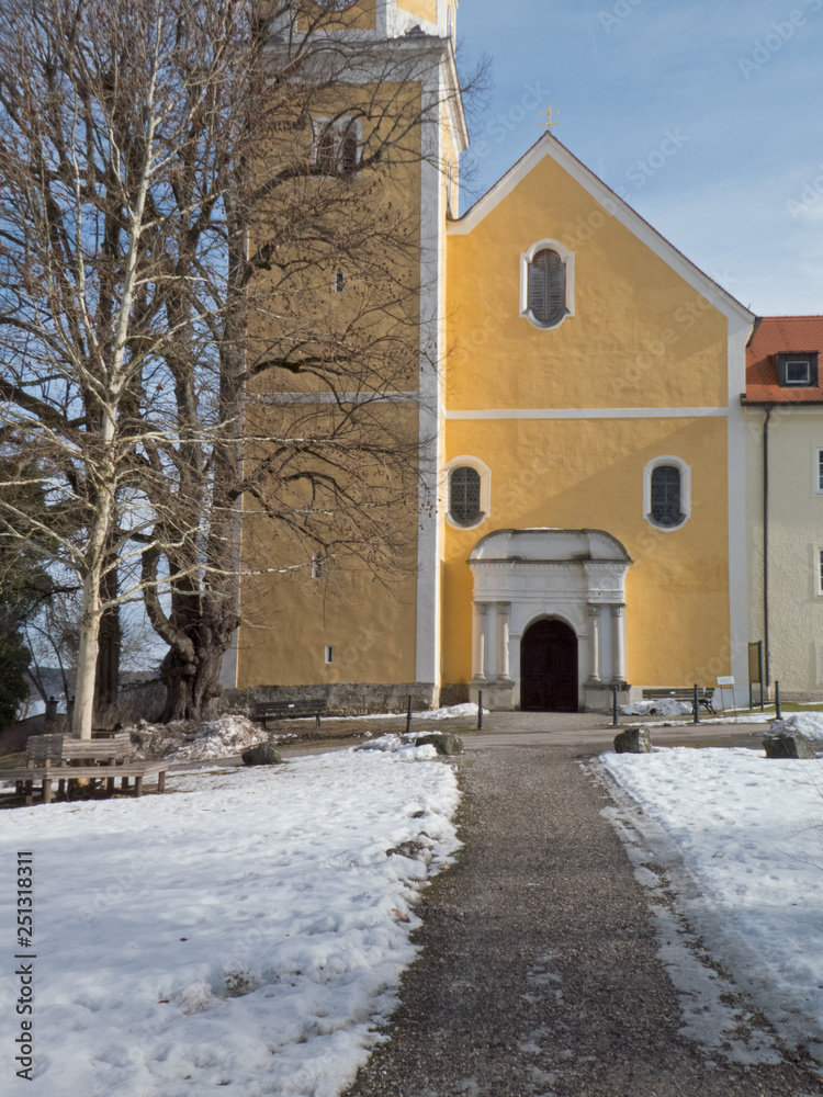 St. Martinskirche im Kloster Bernried am Starnberger See