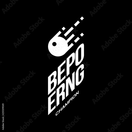 Modern craft beer drink vector logo sign for bar, pub, store, brewhouse or brewery isolated on black background. Premium beer pong logotype illustration. Brewing fest fashion t-shirt badge design.