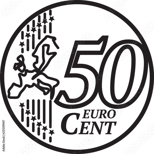 Fifty Euro Cent Coin