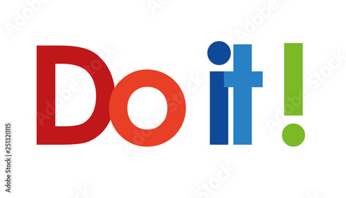 do it text in white background