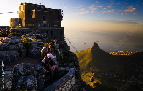 Table Mountain, Lions Head and Robben Island photo