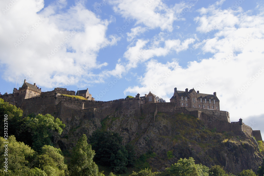 Edinburgh Castle in the sun