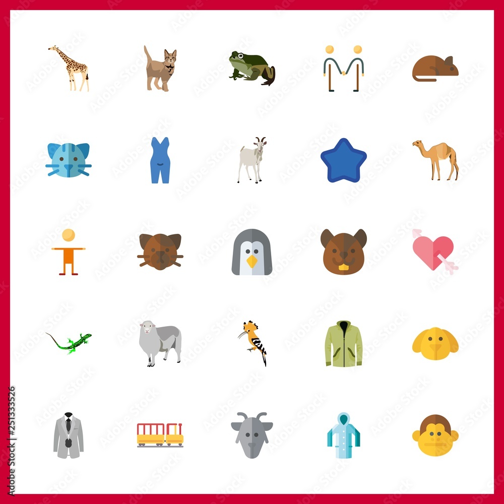 Fototapeta premium 25 funny icon. Vector illustration funny set. favorite and friendly icons for funny works