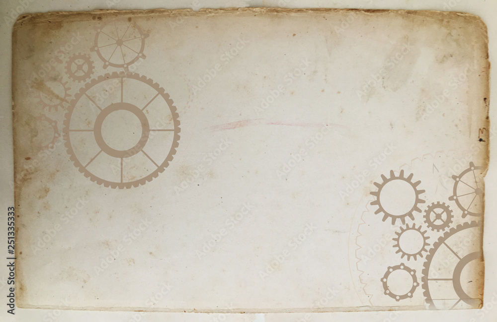 Metallic frame with retro machine gear and cogwheel. Old cogs on vintage steampunk background. Grunge canvas paper. Metallic frame with retro machine gear and cogwheel. Old cogs on vintage steampunk background. Grunge canvas paper.