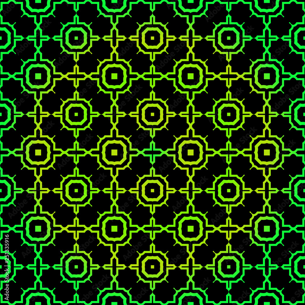 Seamless Pattern With Geometric, Triangle, Zig Zag. Vector Background, Texture. For Design Invitation, Interior Wallpaper, Cover Card, Technologic Design. Green black color Seamless Pattern With Geometric, Triangle, Zig Zag. Vector Background, Texture. For Design Invitation, Interior Wallpaper, Cover Card, Technologic Design. Green black color