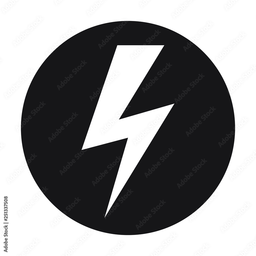 Energy power vector icon on white background. Electricity elements. Energy power vector icon on white background. Electricity elements.