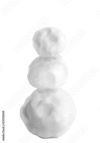 Snowman isolated on white background