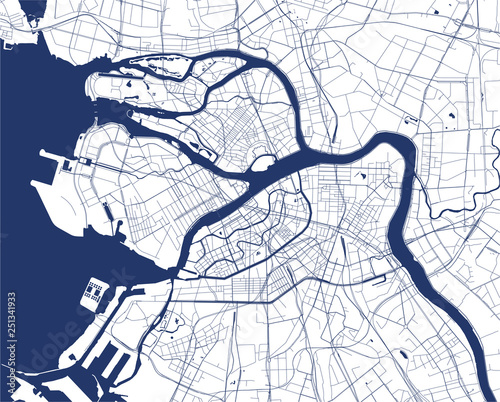 map Saint Petersburg, Russia