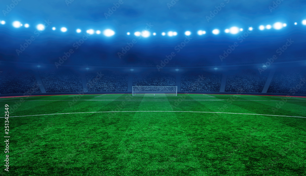 soccer stadium with illumination