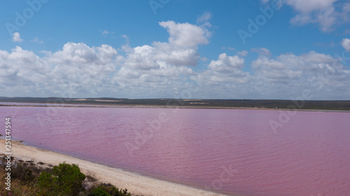 Pink lake in Western Australia