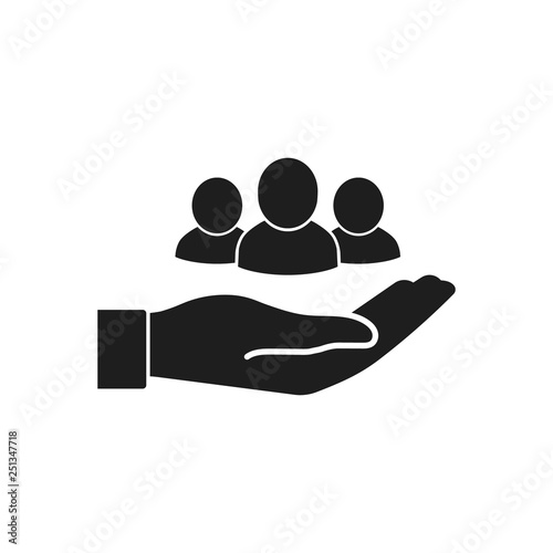 Hand. People. Vector.